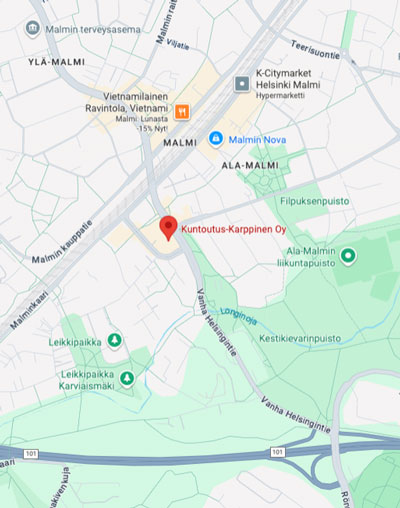 Kuntoutus-Karppinen Vanha Helsingintie 18 Malmi Helsinki